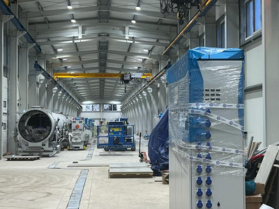 Stavba nové výrobní haly pro výrobu PE potrubí od 315 mm do 1200 mm 3
