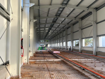 Stavba nové výrobní haly pro výrobu PE potrubí od 315 mm do 1200 mm 10